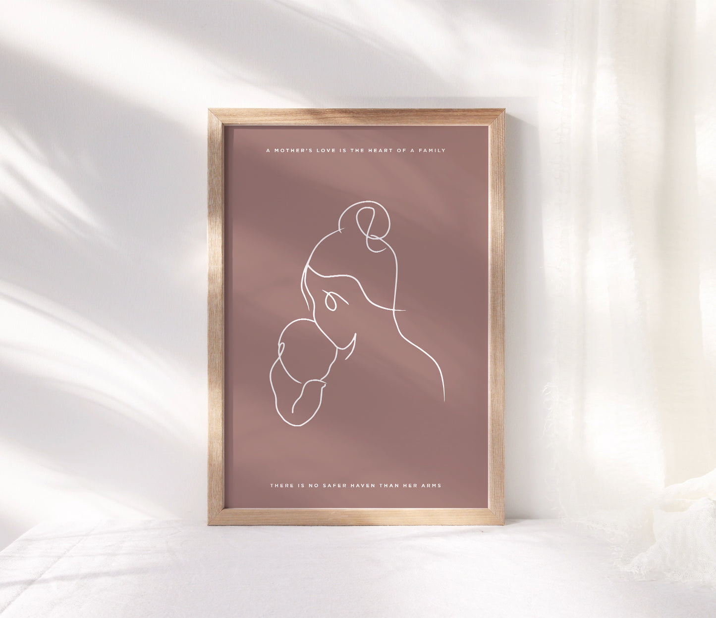 Mother's Love Line Print