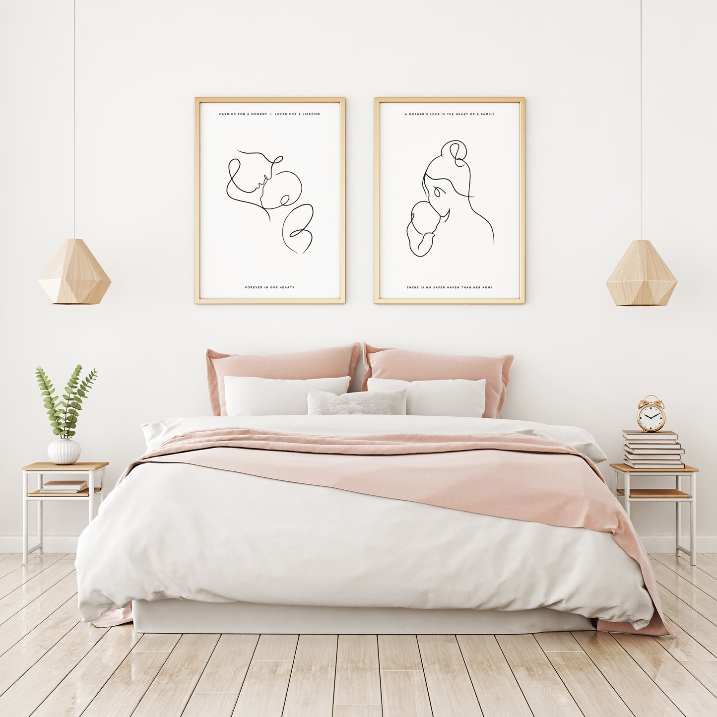 Mother's Love Line Print