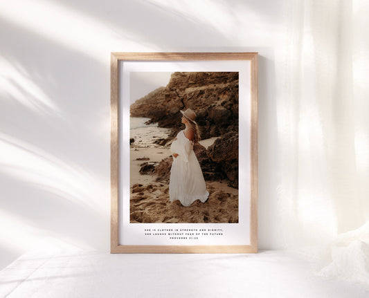 She is Clothed in Strength Print