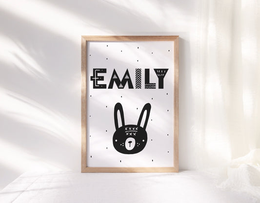 Bunny Name Print