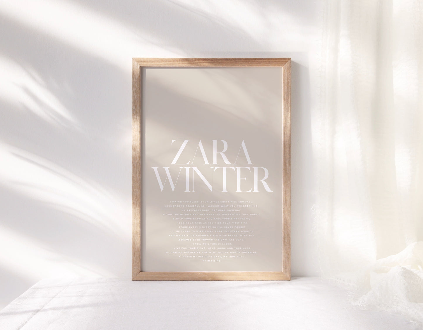 Personalised ‘My Little Love’ Print