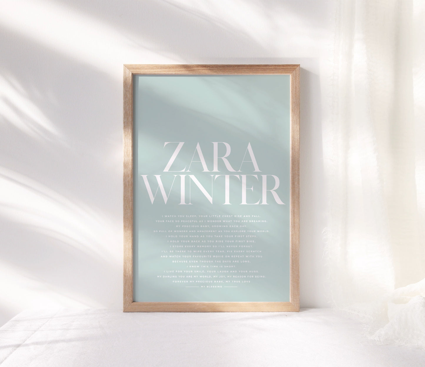 Personalised ‘My Little Love’ Print