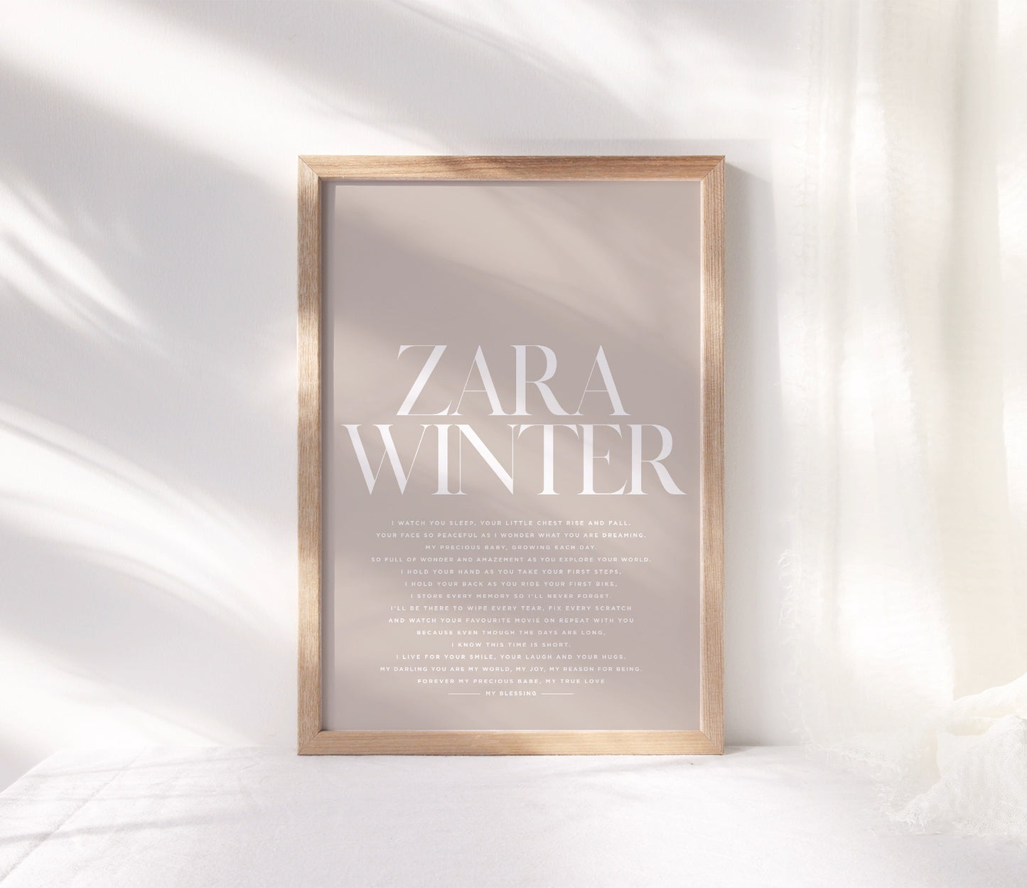 Personalised ‘My Little Love’ Print