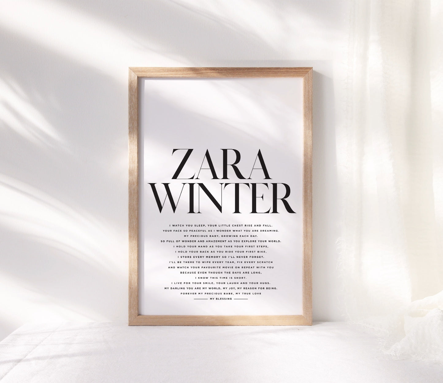 Personalised ‘My Little Love’ Print