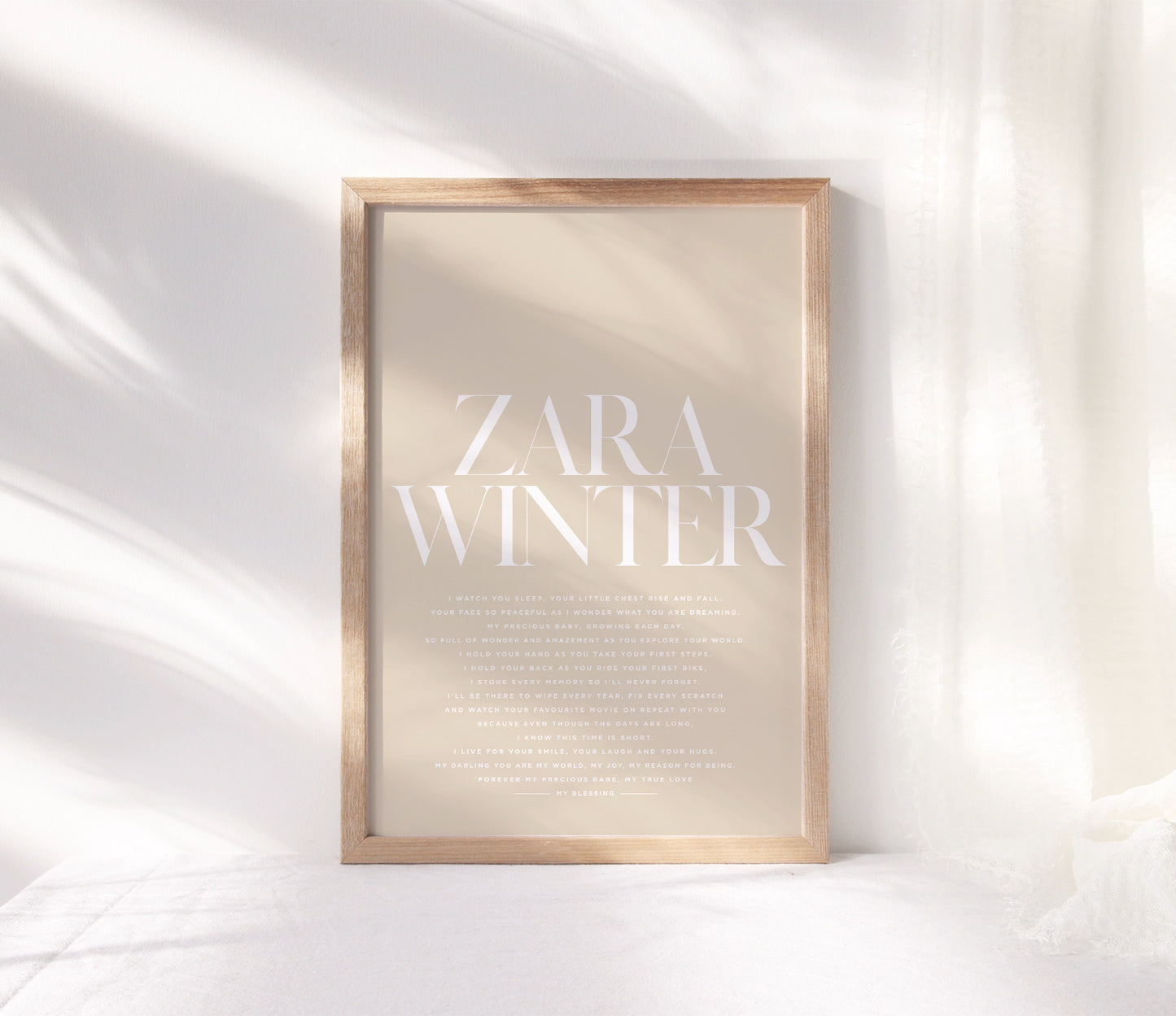 Personalised ‘My Little Love’ Print