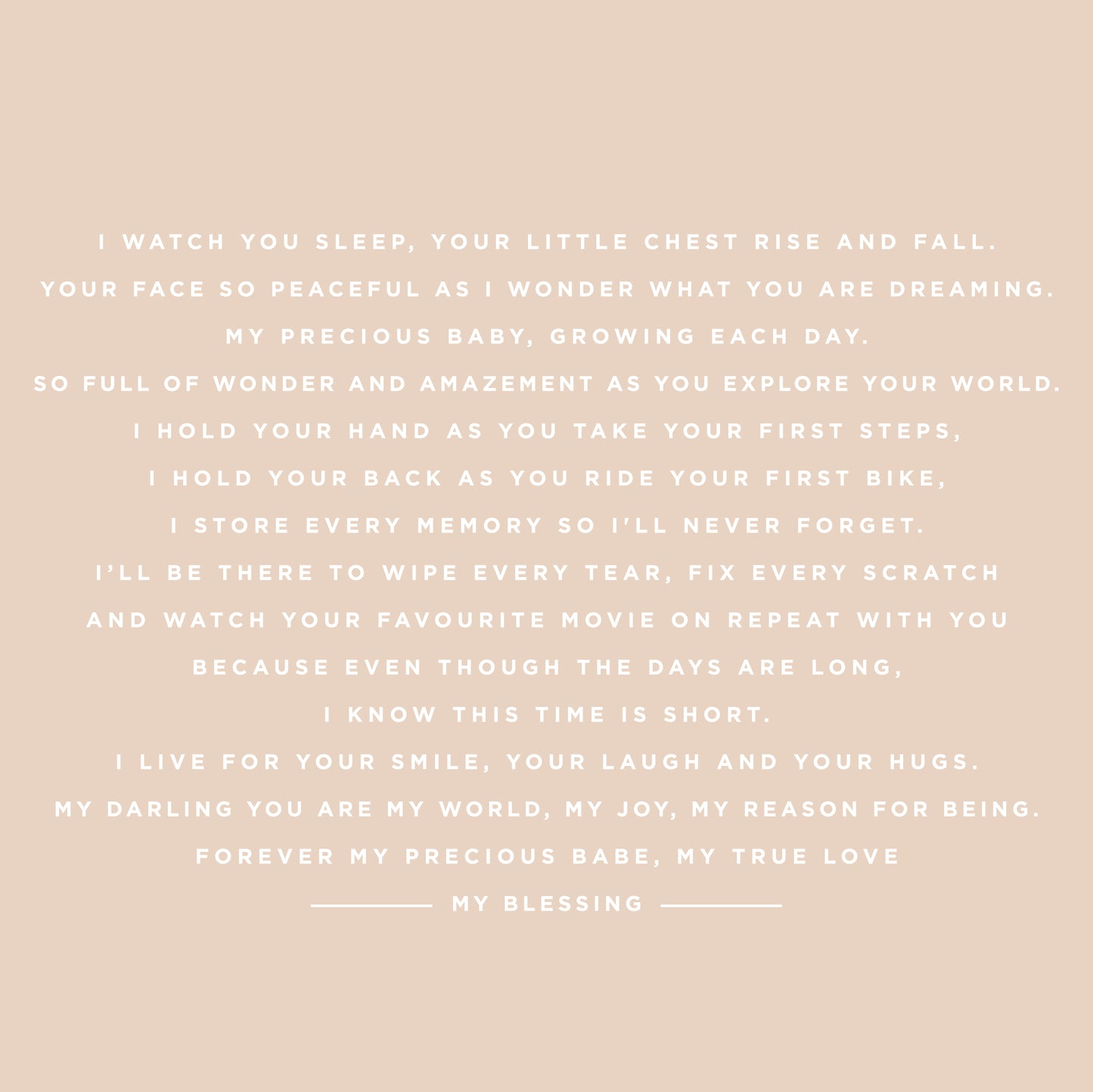 Personalised ‘My Little Love’ Print