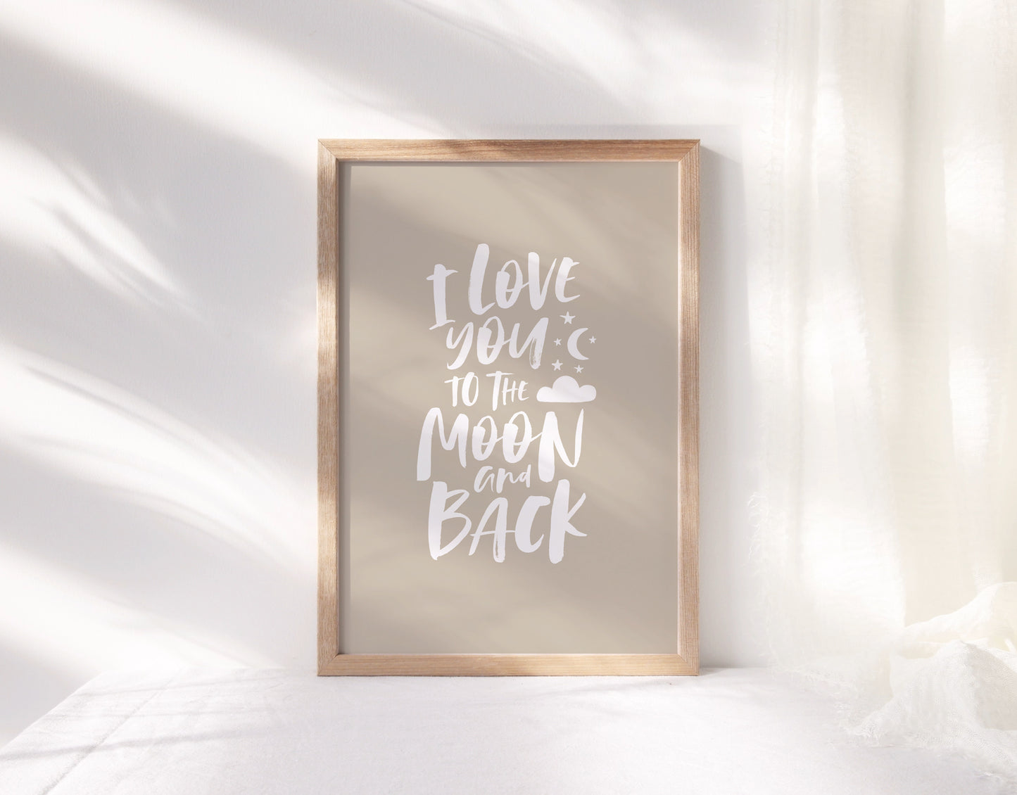 To The Moon & Back Print