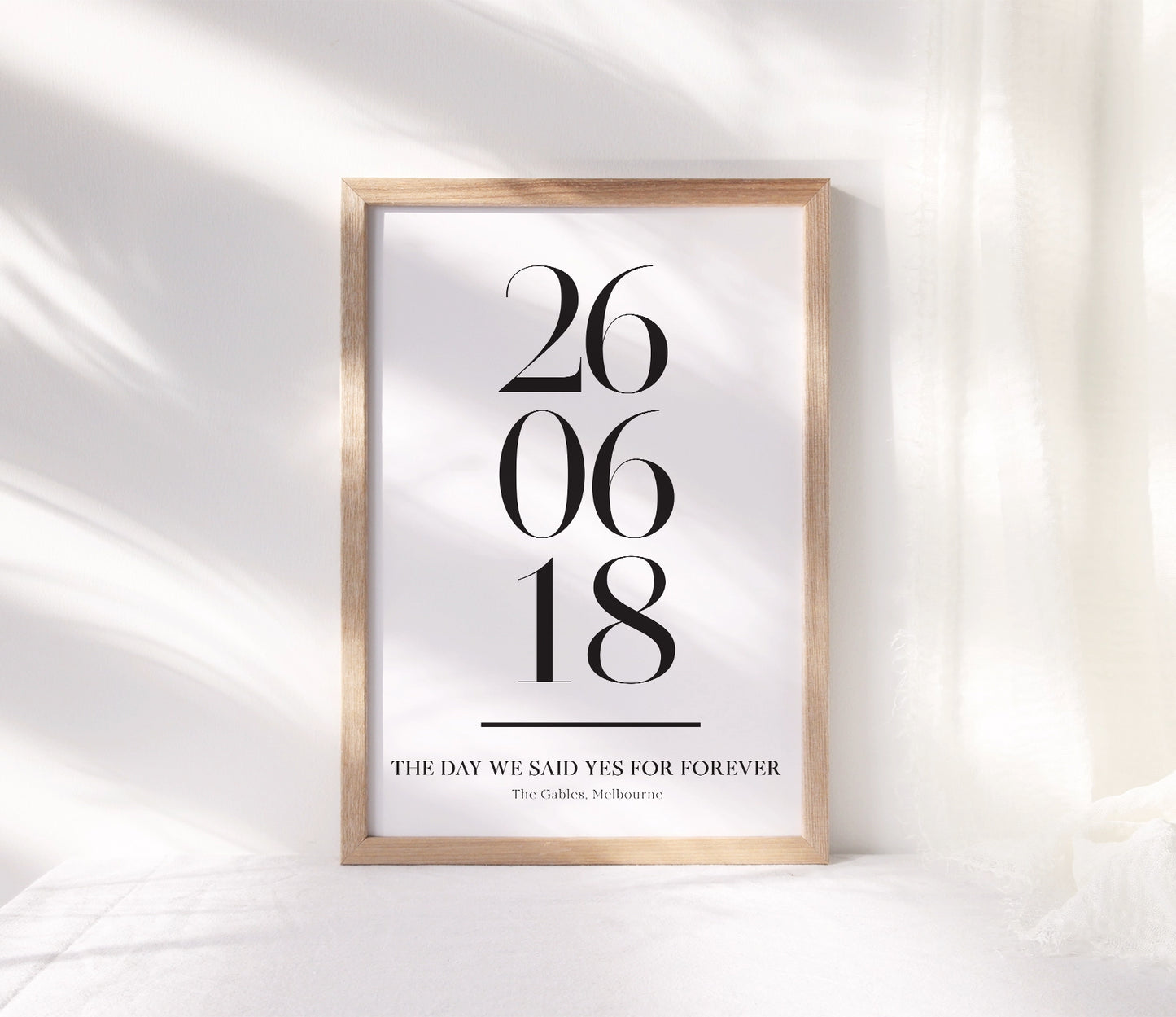 Our Date Print