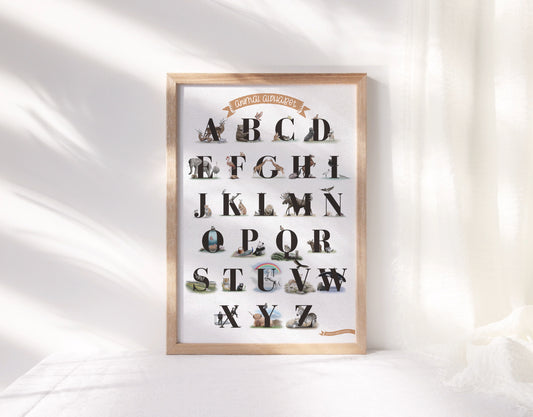 Animal Alphabet Print